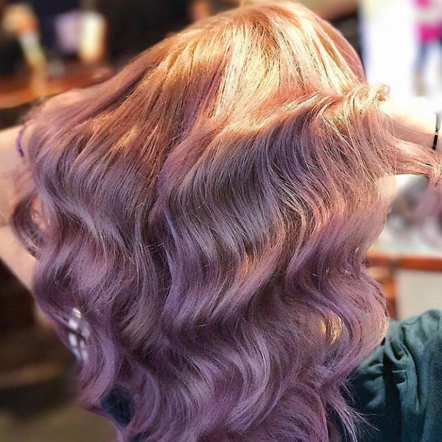 Black to Lavender Purple ombre