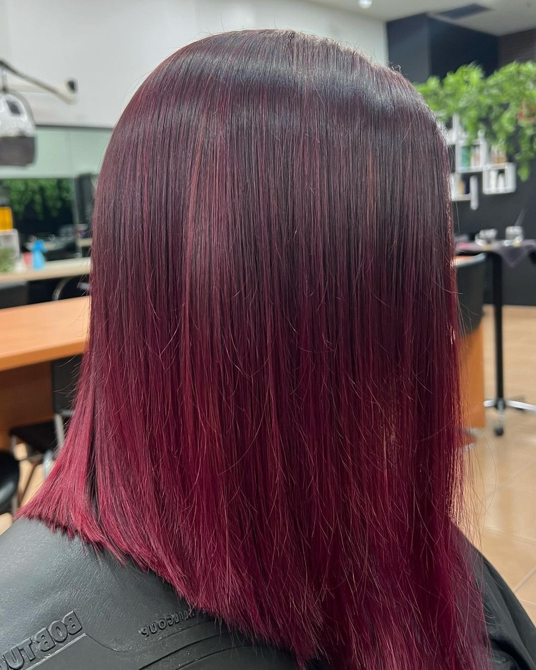 Burgandy haircolour